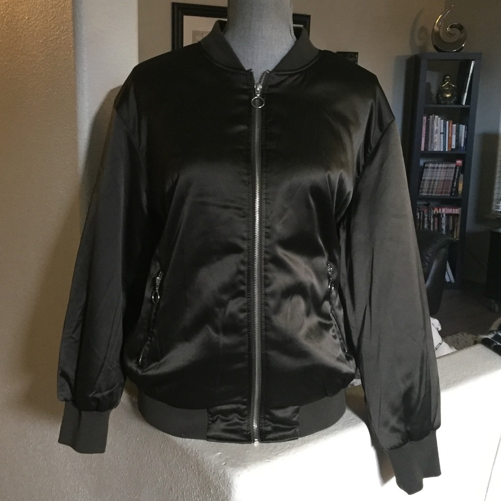 Women’s Green bomber jacket large coat